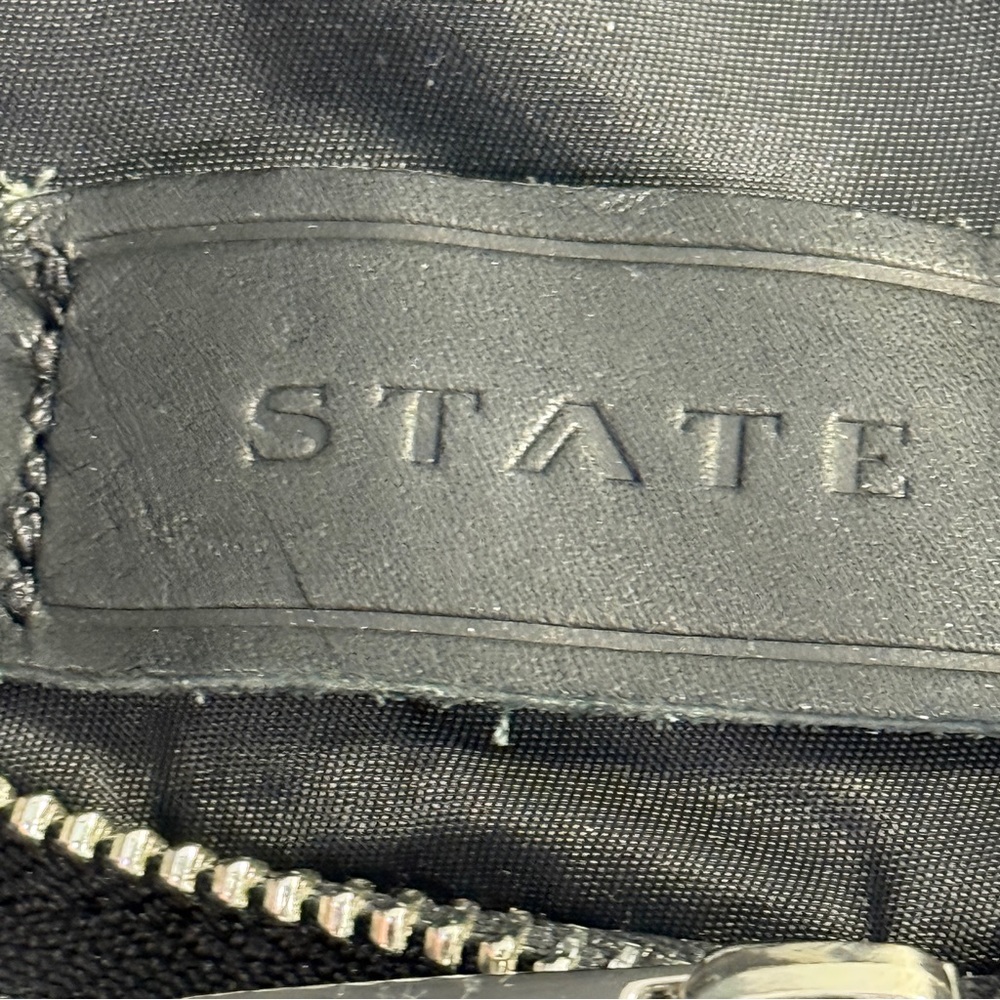 State Double Pockets Medium Backpack Black Back T… - image 2